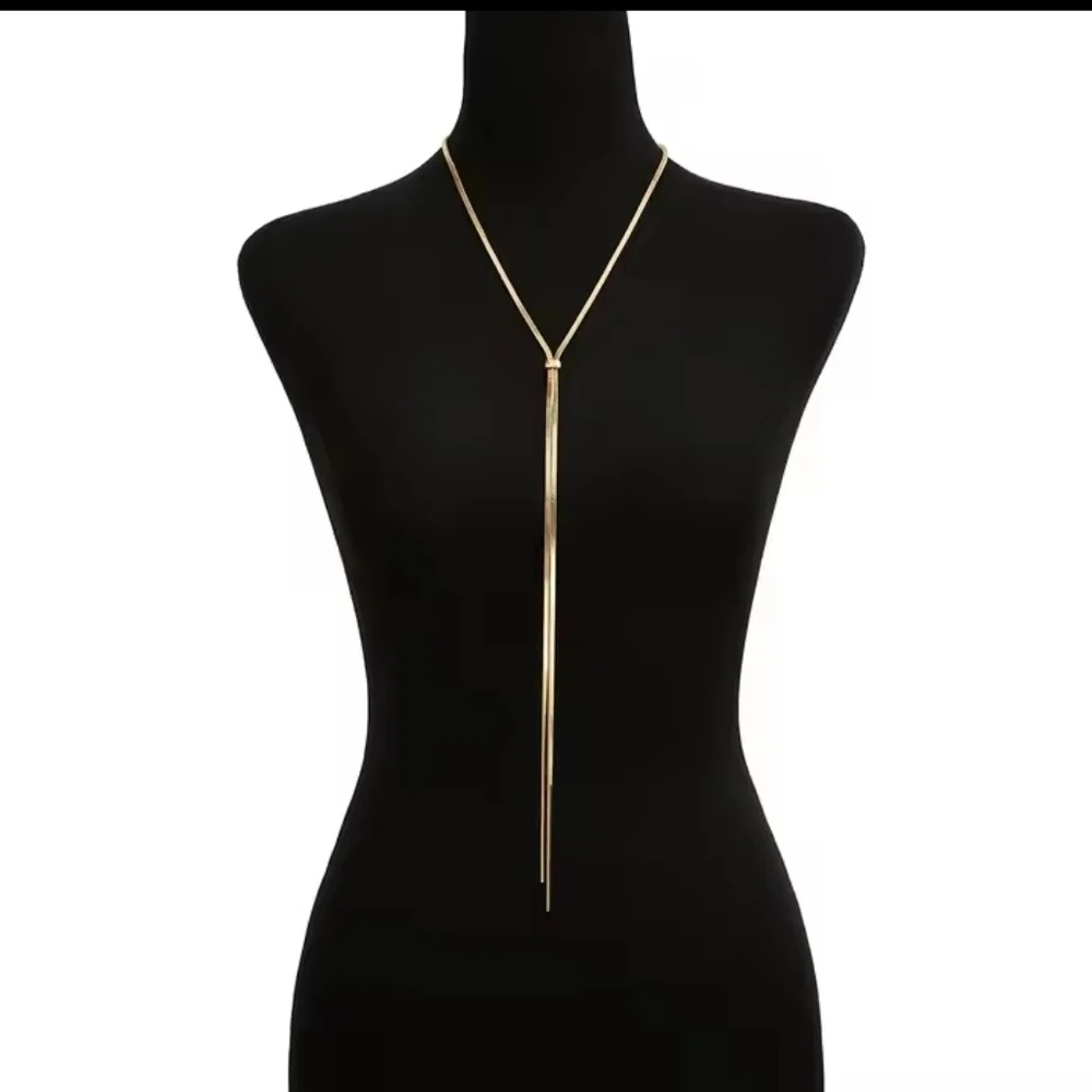 18k Gold Plated Adjustable Lariat Necklace